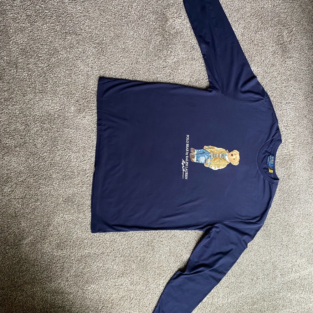 Polo Bear By Ralph Lauren Long Sleeve Men’s Shirt Size Large Classic Fit